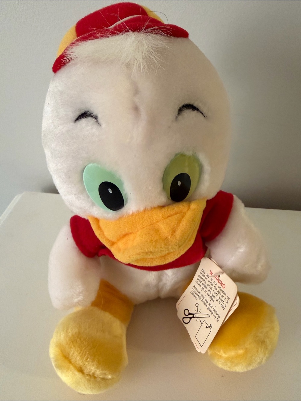 Vintage Disney Plush - Donald Duck Nephew (Huey) with Original Tags (NWT)
